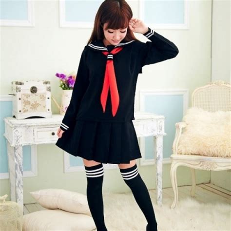 Japanese School Girl Uniform Long Sleeve Neko Paradiseanimecom