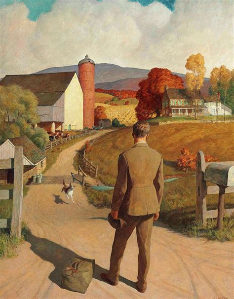 The Homecoming Painting By N C Wyeth Pixels
