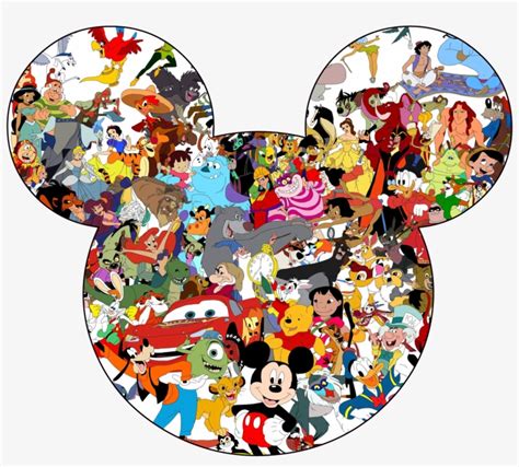 Download Transparent 1 Of 4 Mickey Mouse Head Silhouette Disney