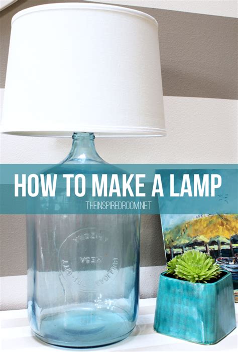 If you are making a new table lamp shade for a children's room or you yourself are a bit arty, you can always paint the existing shade to give it a new. How to Make a Lamp {DIY Bottle Lamp} - The Inspired Room