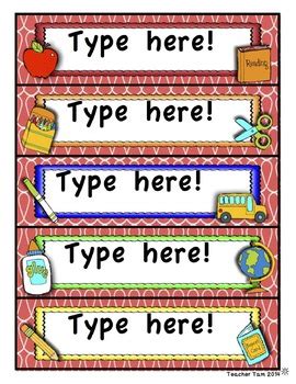 Decorate your candle jars with this free printable label template set. Editable Labels for Classrooms by Teacher Tam | Teachers ...