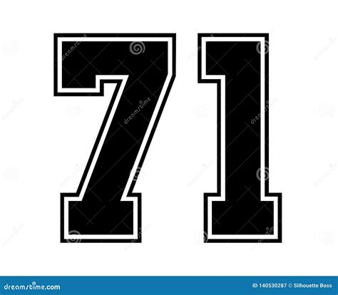 Classic Vintage Sport Jersey Number In Black Number On White