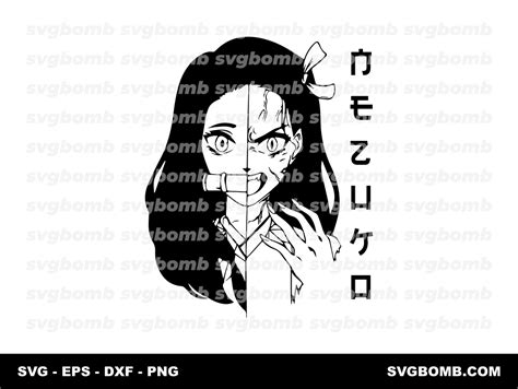 Nezuko Kamado Png Svg Demon Slayer Silhouette Clipart