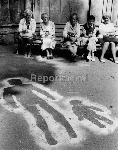 Reportage Photo Of Hiroshima Day 1985 Women Intrigued By Human Shadows