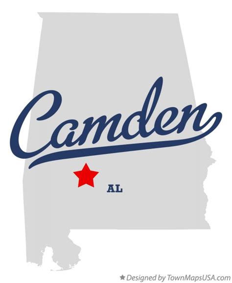 Map Of Camden Al Alabama