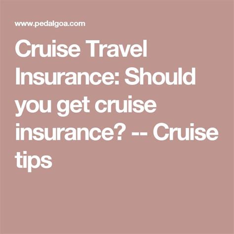 The Words Cruise Travel Insurance Should You Get Cruise Insure