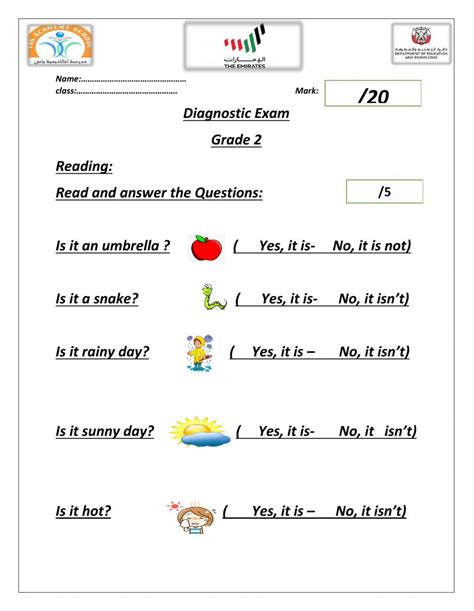 English Diagnostic Test Worksheet Live Worksheets