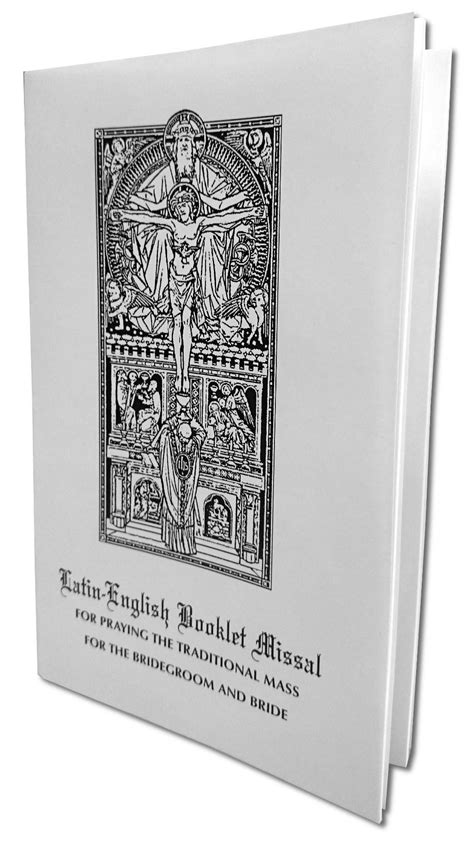 Nuptial Latin English Booklet Missal White Latin Mass Society