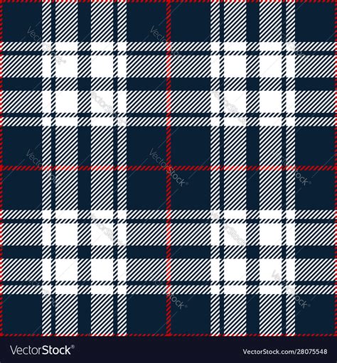 Plaid Pattern Seamless Blue Texture Royalty Free Vector