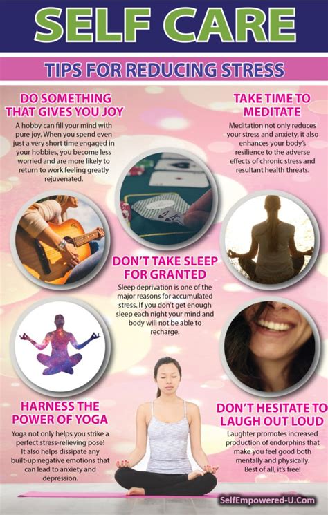 Infographic Self Care Tips For Reducing Stress Empowered Living Tools