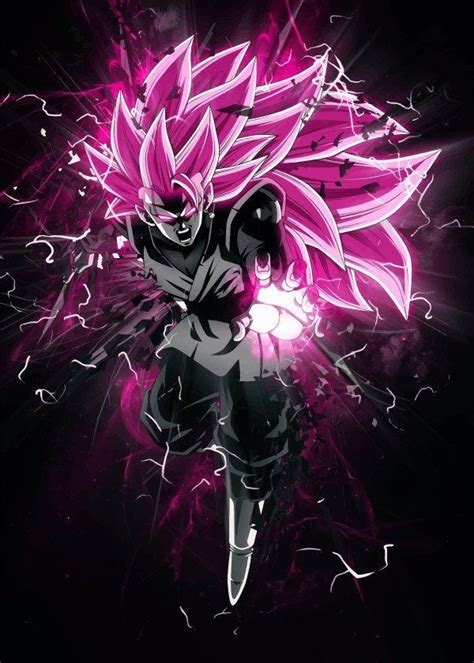 Black Goku Super Saiyajin 3 Rose Personajes De Dragon Ball
