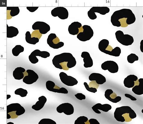 Large Modern Leopard Print Fabric Fabric Spoonflower