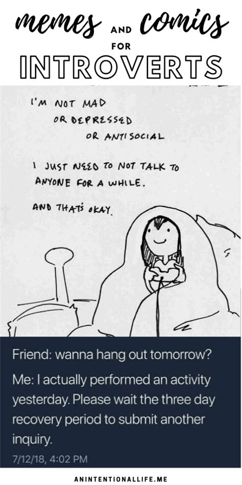 Introvert Memes Letting You Know You Arent Alone Even Though You