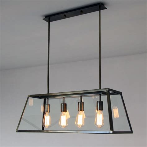 Island chandeliers are the most popular because they. Modern Farmhouse 4-Light Island Chandelier in Black with ...