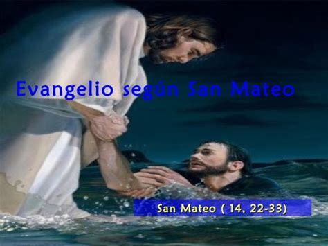 Evangelio San Mateo 14 22 33