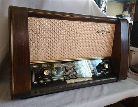 Imperial J6024w Antique German Tube Radio Rarity Fully Restored