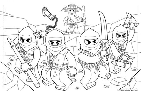 printable coloring pages of ninjago for kids Free Kids Coloring Page