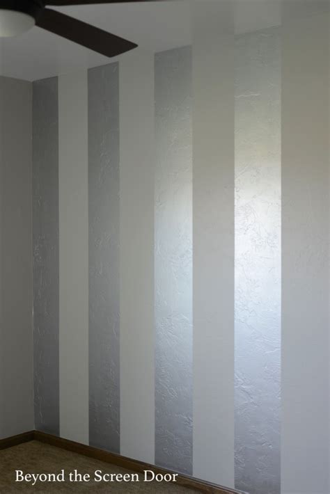 Painting Gold And Silver Metallic Stripes Sonya Hamilton