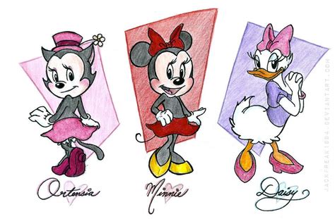 Safe Artist Db Artwork Daisy Duck Disney Minnie Mouse