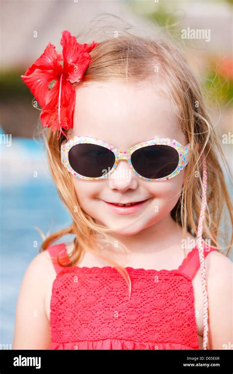 Adorable Little Girl Portrait Stock Photo Alamy