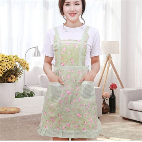 Lady Kitchen Apron Dress Restaurant Home Kitchen For Pocket Cooking Funny Apr Lk Ebay
