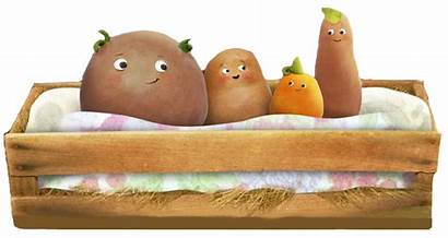 Potatoes Cartoon Characters Basket Transparent Pnglib