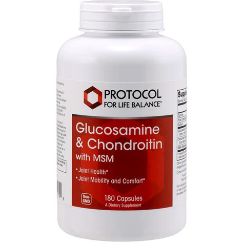 Glucosamine And Chondroitin W Msm 180c By Protocol
