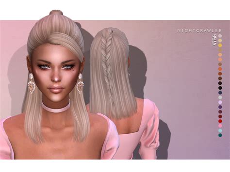 The Sims Resource Nightcrawler Bella Hair