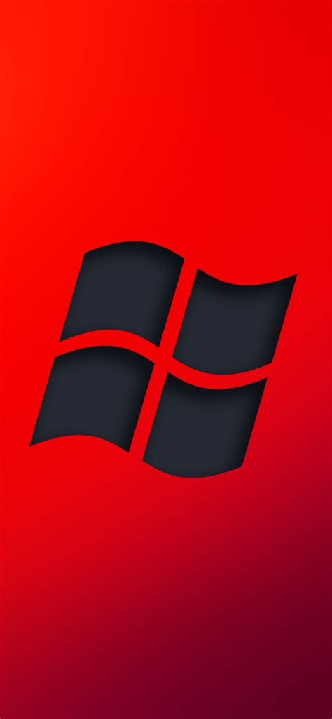 1242x2688 Windows Red Logo Minimal 4k Iphone Xs Max Hd 4k Wallpapers