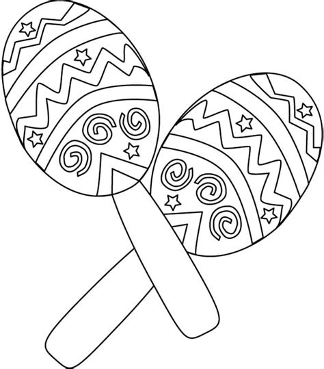 Free coloring sheets to print and download. Mexican Sombrero Coloring Page at GetColorings.com | Free ...