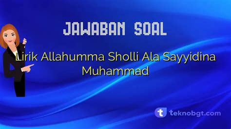 Lirik Allahumma Sholli Ala Sayyidina Muhammad
