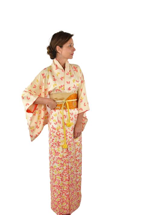 Kimono Belt Easy To Wear Vintage Kimono Silk Obi Short Obi Belt Easy Wear Wrap Belt