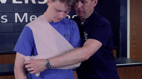 Applying A Sling And Swathe With Ace Bandage Skills Video Youtube
