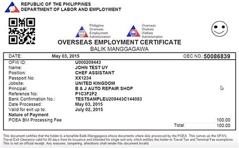 I think the cost is 175 php now. From 3 days, OEC processing now takes 3 weeks - The ...
