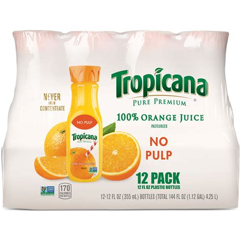 Tropicana Pure Premium No Pulp 100 Orange Juice Smartlabel™