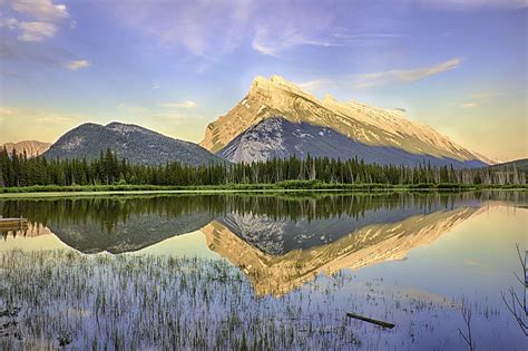 Vermilion Lakes In Banff National Park Alberta Canada Photograph By