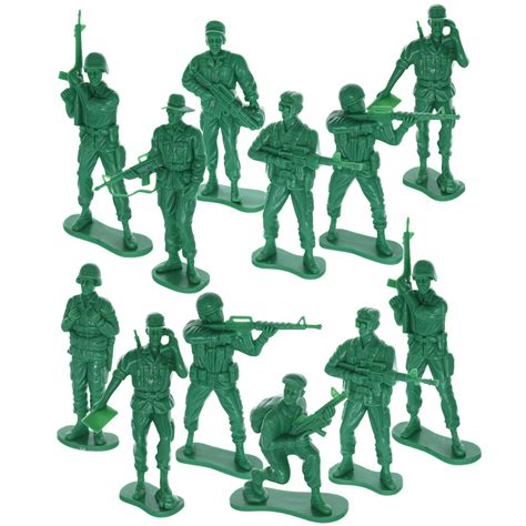 Buy Texpress 12pc 5 Large Green Army Men Us Soldiers Action