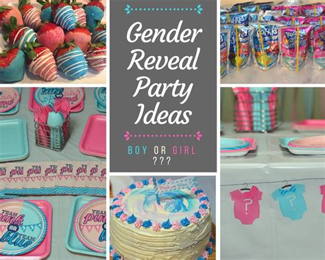 But, before you set up the food ideas. Gender Reveal Party Ideas - Gender reveal cake, pink & blue food