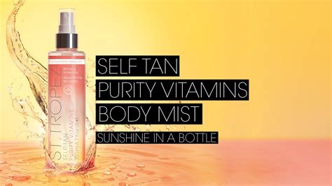 Comment Appliquer St Tropez Self Tan Purity Vitamins Bronzing Water