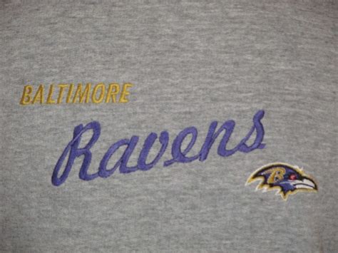 Majestic Nfl Baltimore Ravens Embroidered Mens 5050 Sweatshirt L