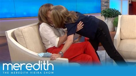 Meredith Shocks Allison Janney With A Kiss The Meredith Vieira Show