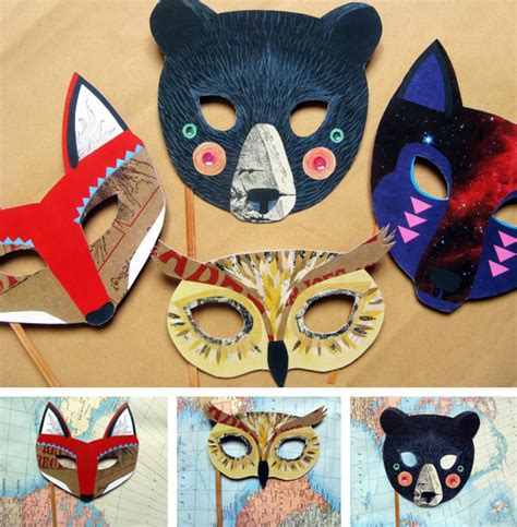 Máscaras De Animales Con Material Reciclado Ecología Hoy