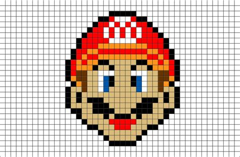 Pixel Art Mario Dessin Facile Modèle Difficile Jeux Vidéos