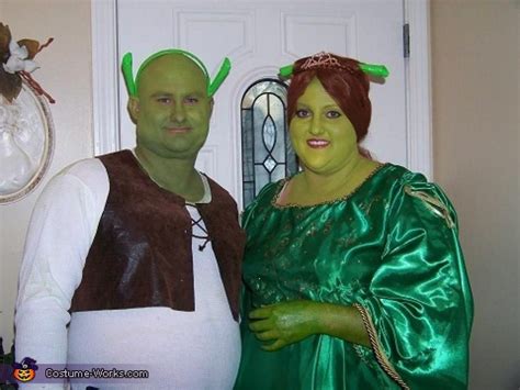 Afficher Limage Dorigine Couple Halloween Costumes Shrek And Fiona