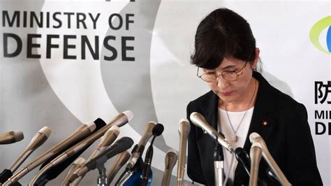 Japan Defence Minister Once Tipped To Be First Female Pm Resigns Bbc News