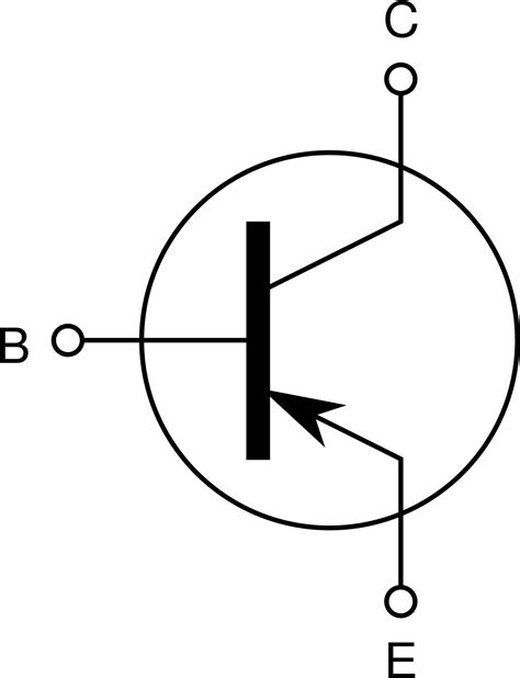 Filetranzystor Pnp Symbolsvg Wikimedia Commons Clipart Full Size