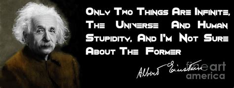 Einsteins Quote On Human Stupidity Photograph By Doc Braham Pixels