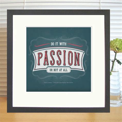 Do It With Passion Customized Typography Art Print Great For Etsy