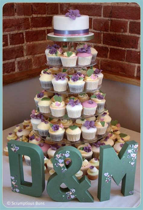 Wedding Cupcake Tower From Scrumptious Buns Uk Cupcake Tower Wedding