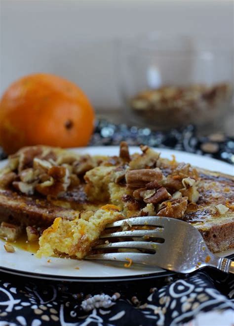 French Toast With Pecans Coconut And Orange Sauce And A Tale Of Two